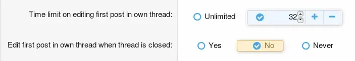 [OzzModz] First Post Edit Time Limit