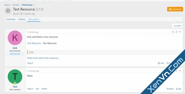[MMO] Reply To Download Resource - Xenforo 2