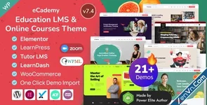 eCademy - Education LMS & Online Coaching Courses WordPress Theme
