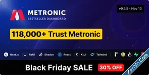 Metronic - Tailwind, Bootstrap, React, Next.js, Vue, Angular, Laravel Admin Dashboard HTML Template