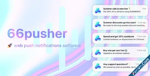 66pusher - All-in-one web push notifications software