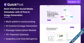 QuickPost - Multi-platform Social Media Scheduler with AI Post & Image Generation