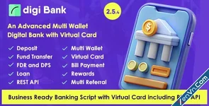 Digibank - Advanced Multi Wallet Digital Banking System with Virtual Card and Rewards