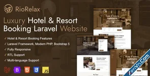 RioRelax - Laravel Luxury Hotel & Resort Booking Website
