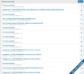 How to solve Server error log