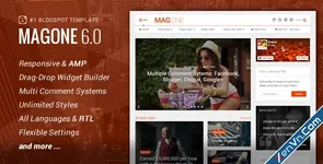 MagOne - Responsive News & Magazines Blogger Template