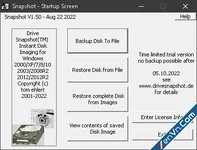 Drive Snapshot - Disk Image Backup / Restore for Windows
