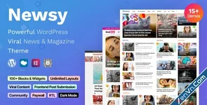 Newsy - Viral News & Magazine WordPress Theme