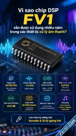 Vì sao Chip DSP FV-1 vẫn được sử dụng nhiều trong các thiết bị xử lý âm thanh?