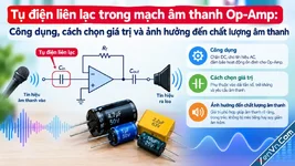 Tụ điện liên lạc trong mạch âm thanh Op-Amp: Công dụng, cách chọn giá trị và ảnh hưởng đến chất lượng âm thanh
