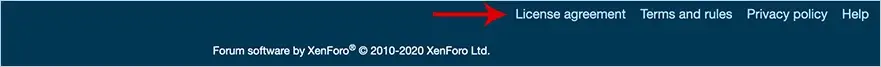 AndyB License Agreement - Xenforo 2