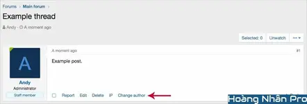 AndyB - Change Author - Xenforo 2
