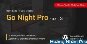 Go Night Pro - Dark Mode / Night Mode WordPress