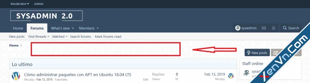 Remove forum title from your forum - Xenforo 2