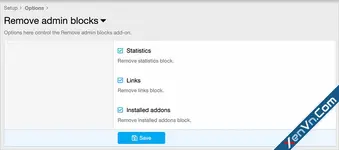 Andy Remove admin blocks - Xenforo 2