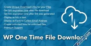 WP One Time File Download - Unique Link Generator WordPress