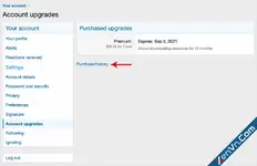 Account upgrade purchase history - Xenforo 2