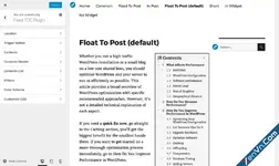 Fixed TOC - Table of contents for WordPress