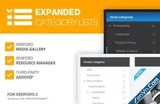 Expanded Category List Menus - Xenforo 2