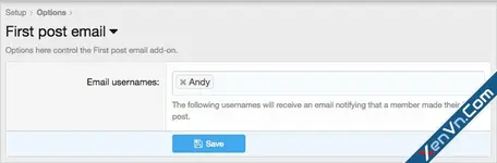 AndyB - First post email - Xenforo 2