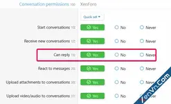 [OzzModz] Conversation Reply Permission - Xenforo 2