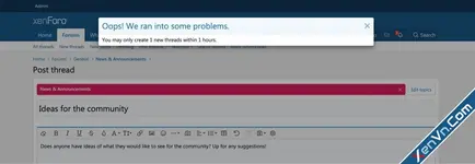 [OzzModz] Content Creation Limits - Xenforo 2