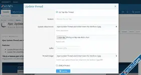 Xenforo 2 - Update Threads and Attachments with Ajax