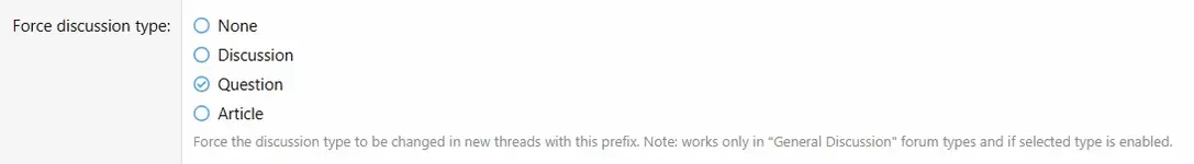 [OzzModz] Thread Prefix Forces Thread Type - Xenforo 2