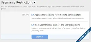 Username Restrictions - Xenforo 2