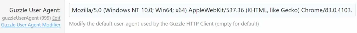 Modify GuzzleHTTP User Agent - Xenforo 2