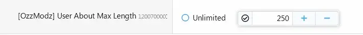 [OzzModz] User About Max Length - Xenforo 2
