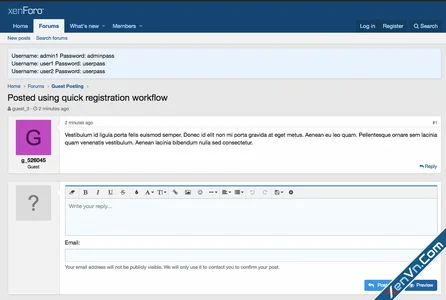Guest Posting for XenForo 2.x by AddonsLab - Xenforo 2