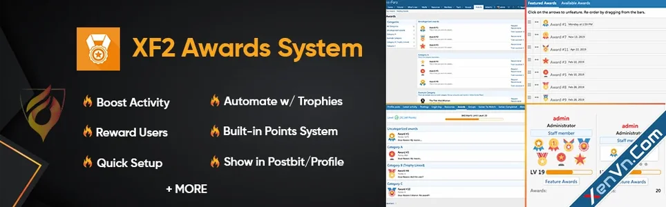 [AddonFlare] XF2 Awards System - Xenforo 2