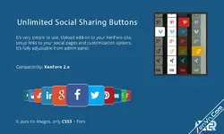 [XTR] Unlimited Social Sharing Buttons - Xenforo 2