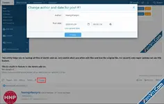 Change the author and date of the posts - Xenforo 2
