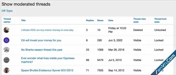AndyB - Show moderated threads - Xenforo 2