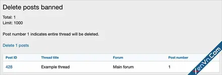 AndyB - Delete posts banned - Xenforo 2