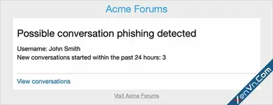 AndyB - Conversation phishing detect - Xenforo 2