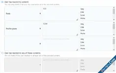 [OzzModz] User Criteria: Reacted Content - Xenforo 2