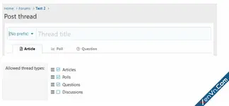 [OzzModz] Forum Type Discussion: Default Thread Type - XF2
