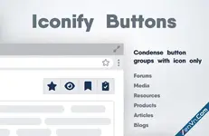 [OzzModz] Iconify Buttons - Xenforo 2