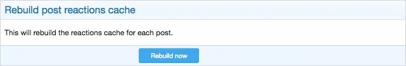 AndyB - Rebuild post reactions cache - Xenforo 2