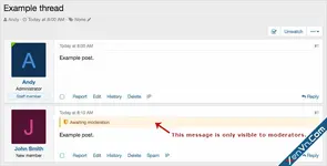 AndyB - Remove moderated post notice - Xenforo 2